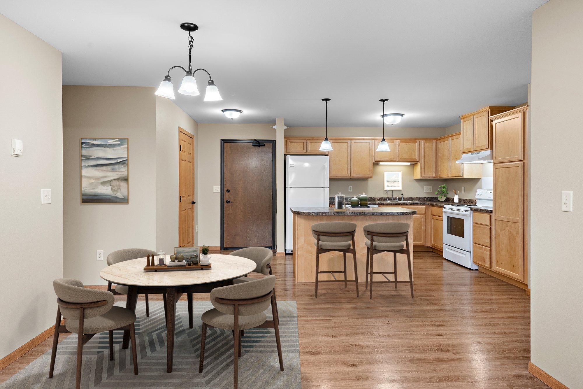 Staged Kitchen - Coachman