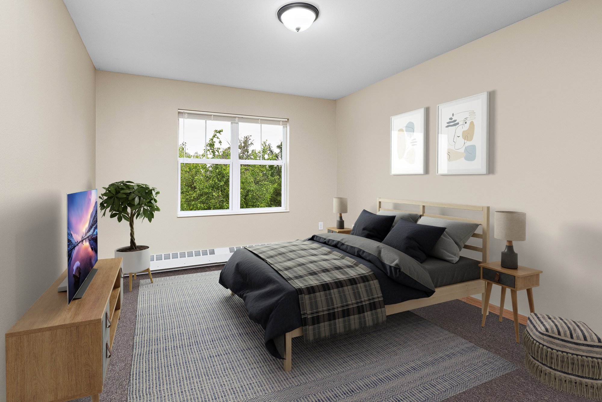 Staged bedroom - Coachman