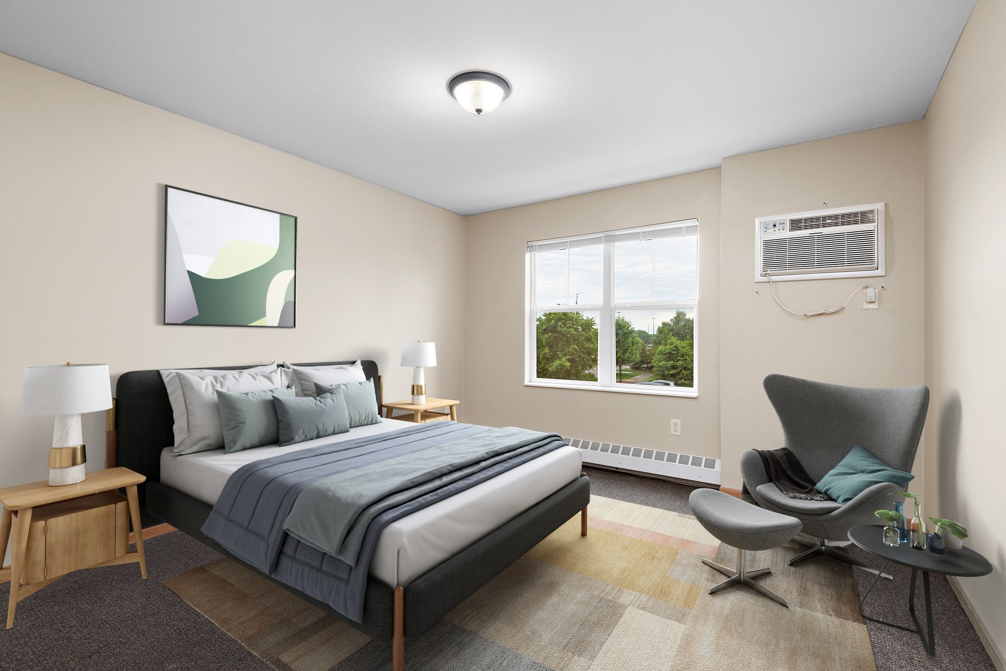 Staged bedroom 2 - Coachman