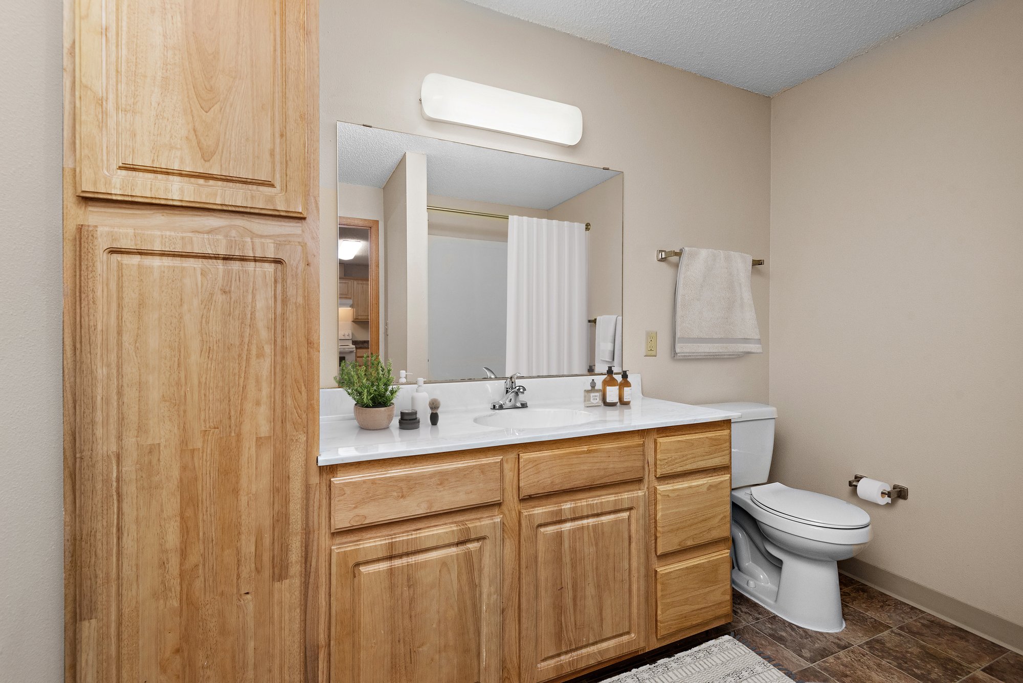 staged bathroom - the depot