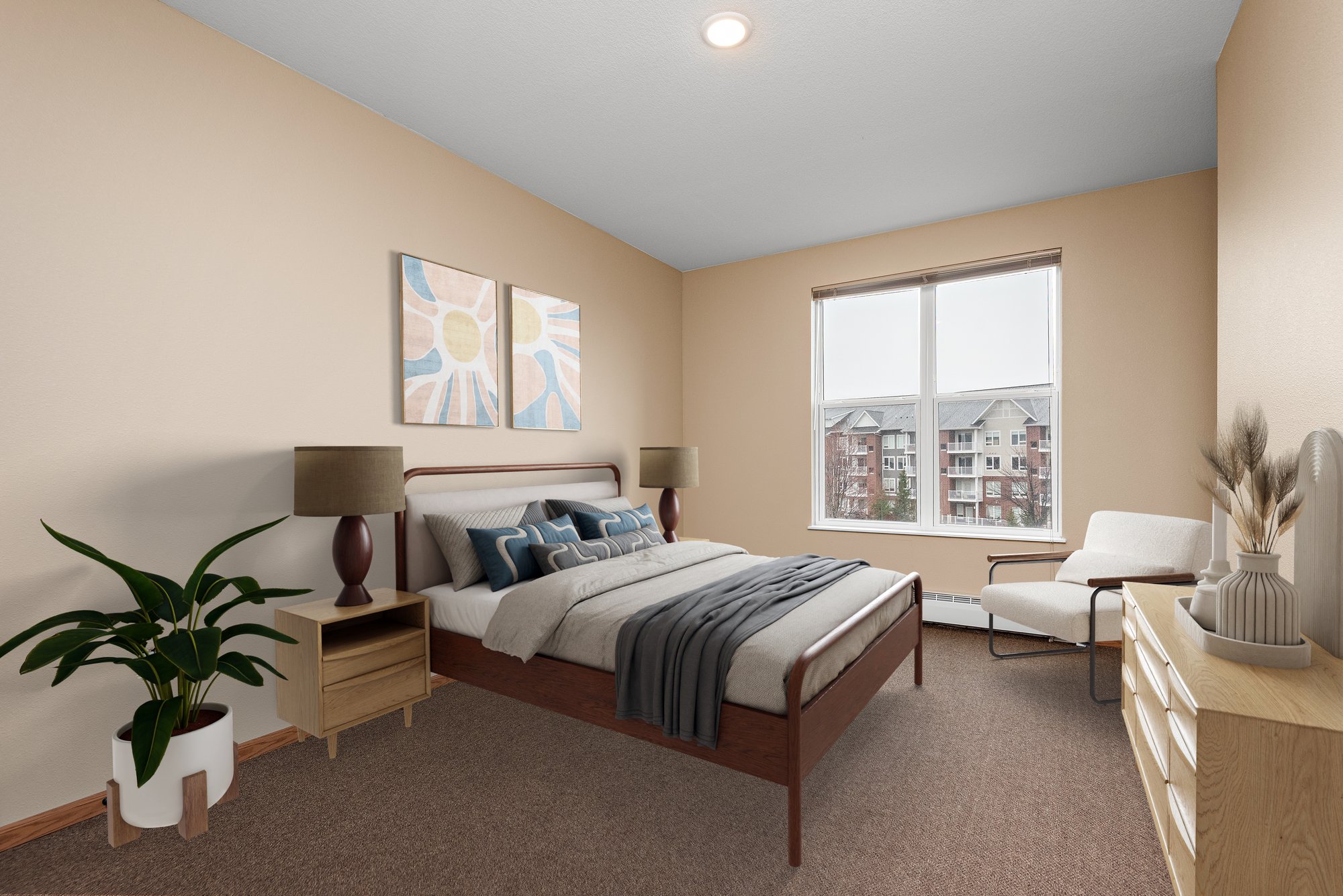 Bott 3 4 BR 2 BA bedroom 2 turret