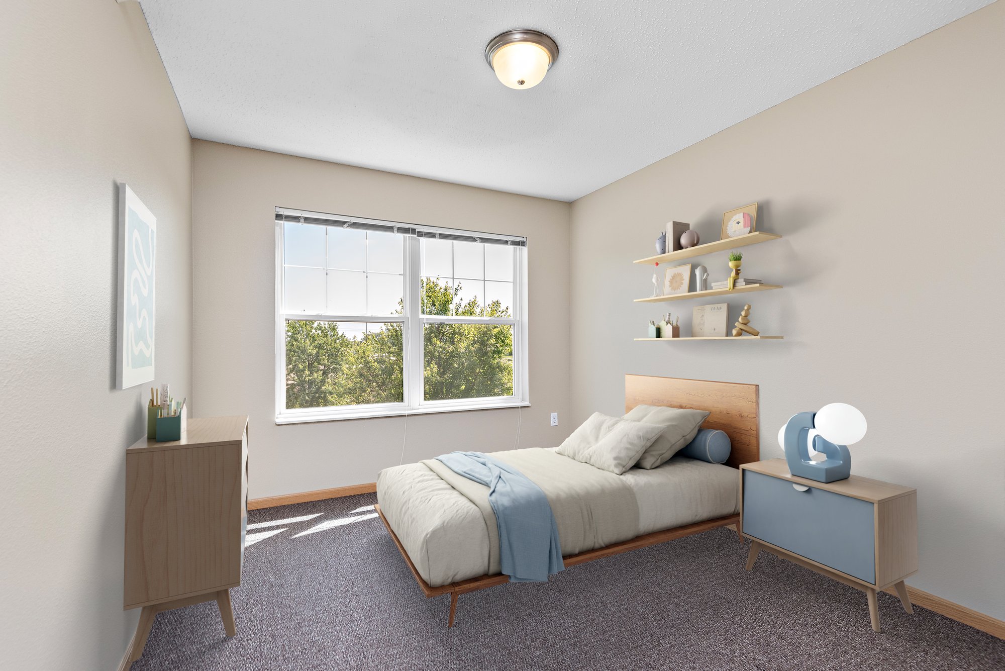 Maple Lakes 2 BR 1.5 BA bedroom 2