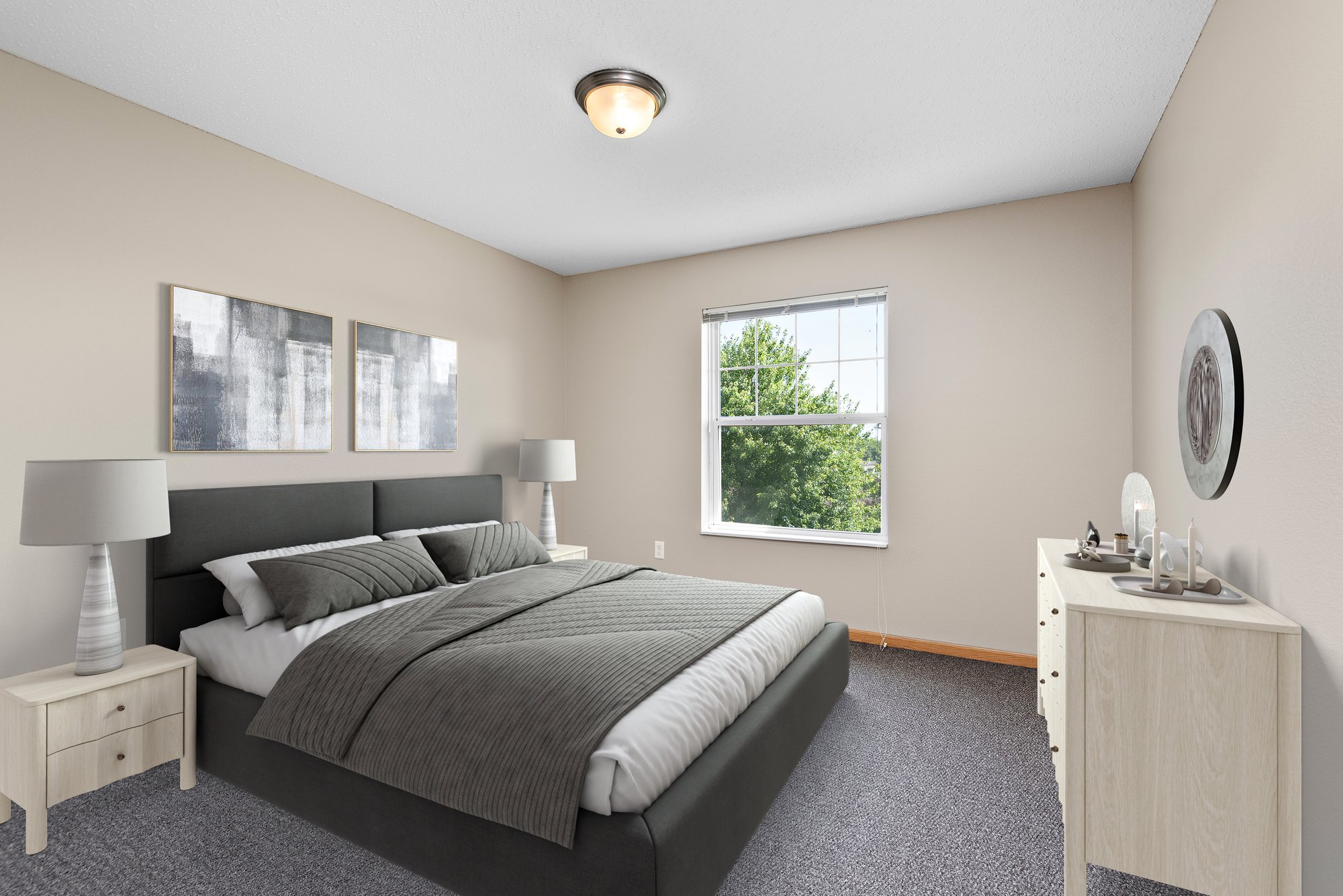 Maple Lakes 2 BR 1.5 BA bedroom