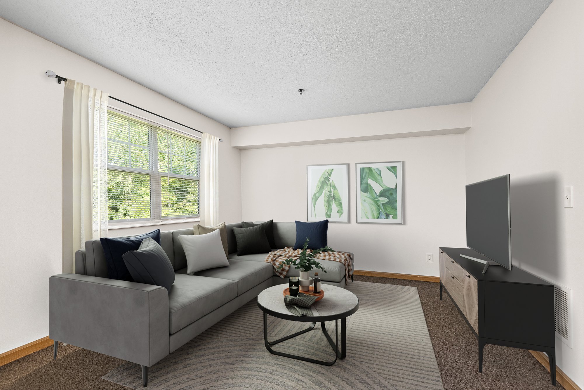 PV 2 BR TWN - living room-1