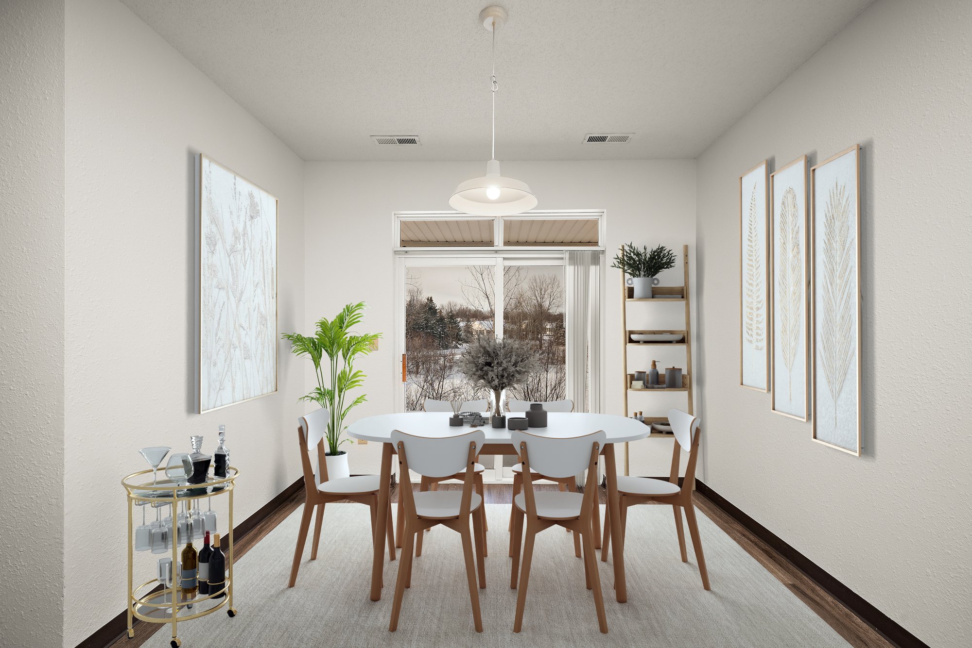 Pondview 3 BR 1.5 BA dining 3