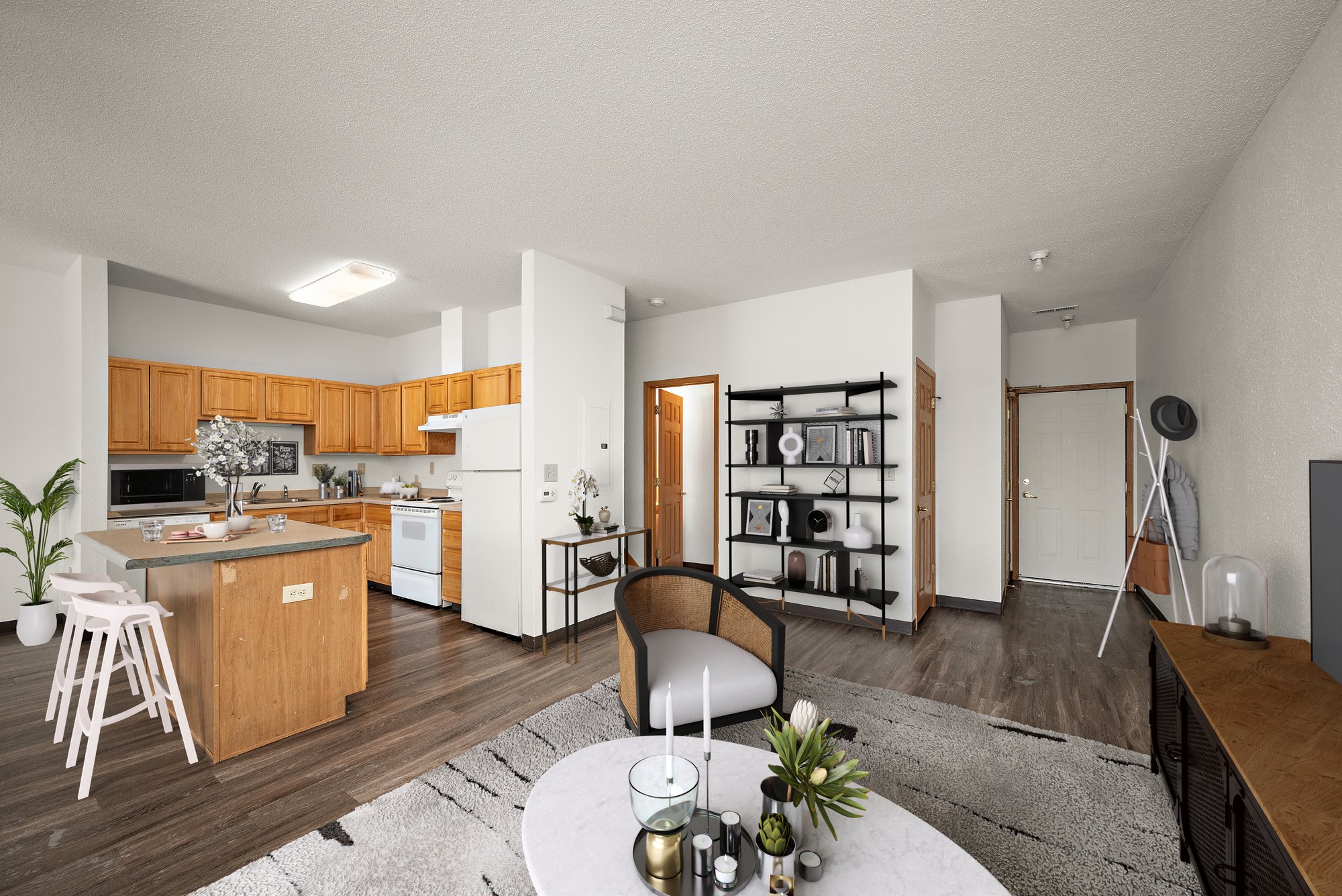 Pondview 3 BR 1.5 BA living2