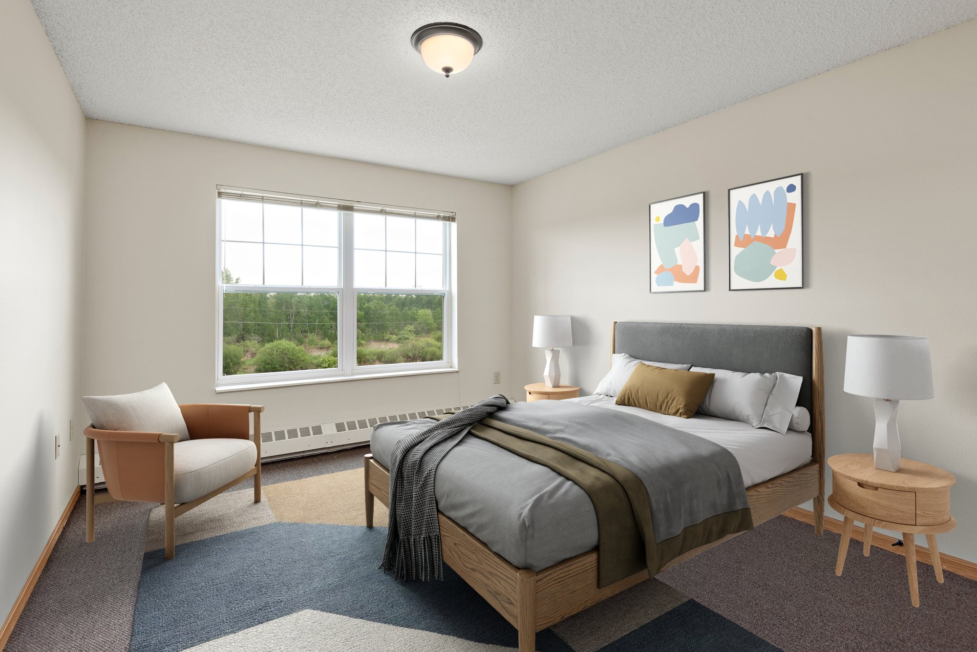 Depot 2 BR 2 BA bedroom