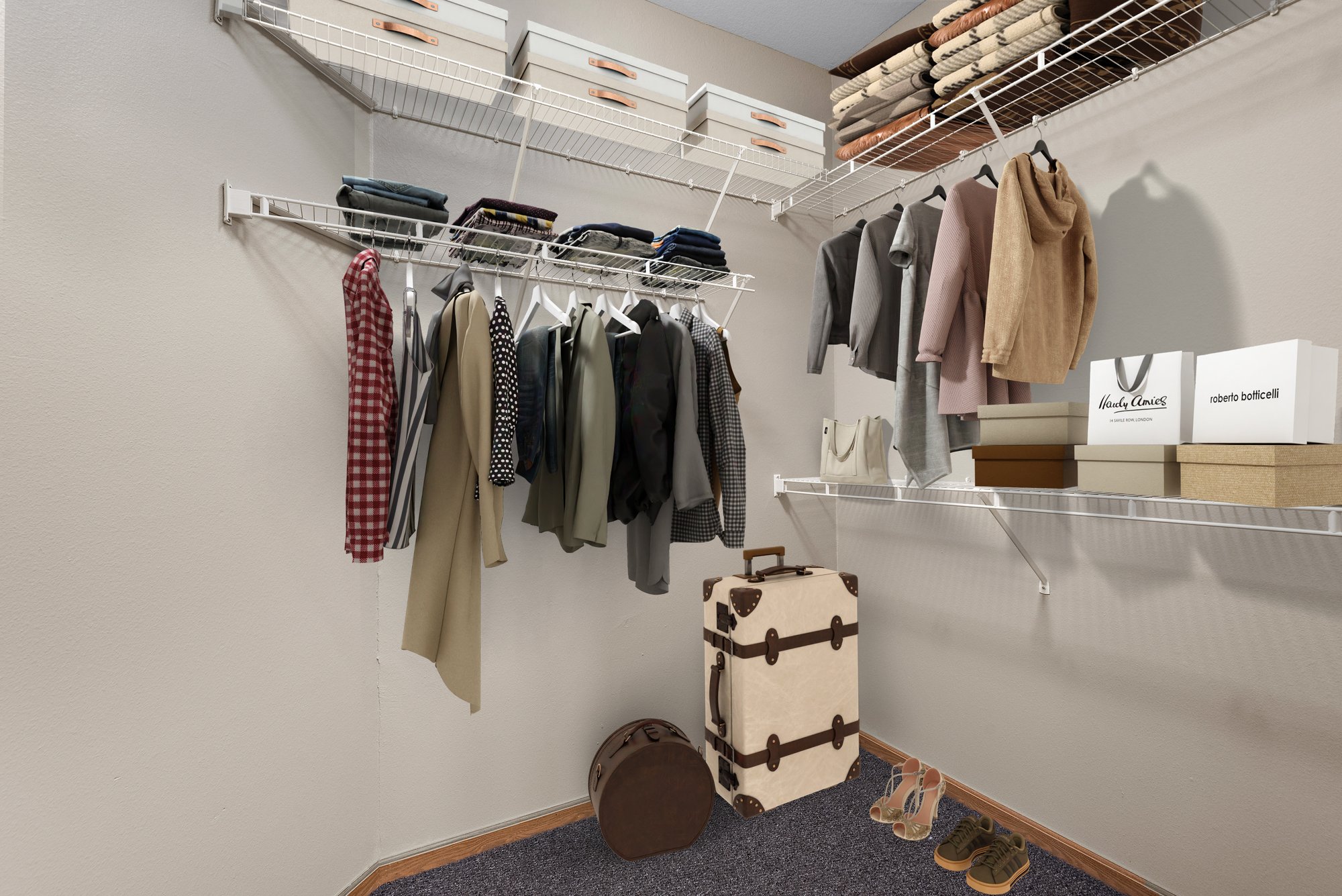 The Ridge 3 BR corner closet