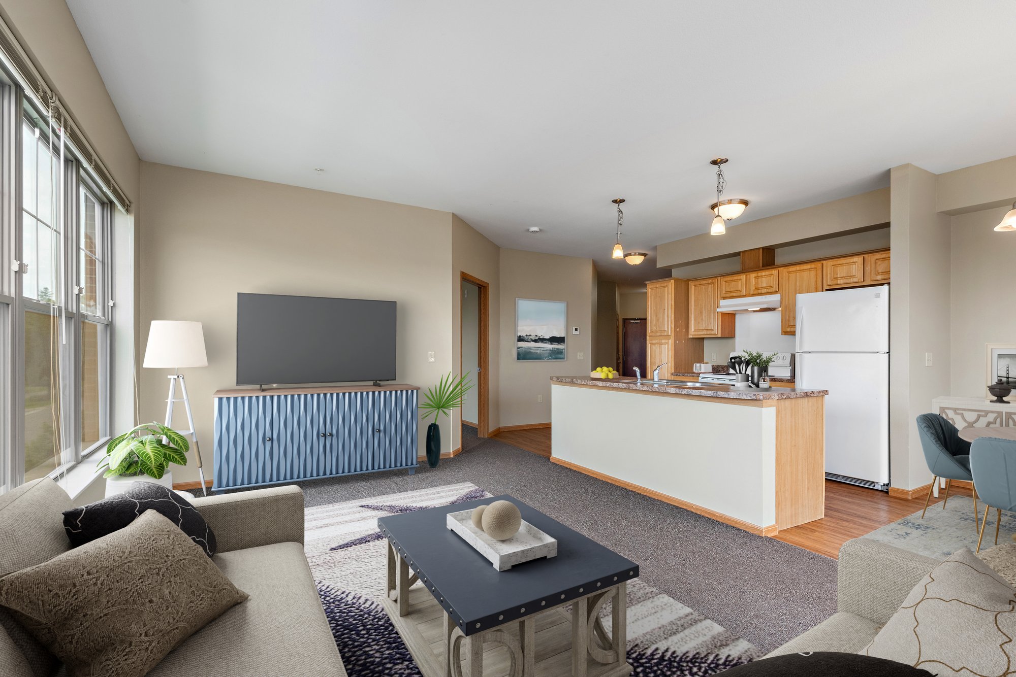 The Ridge 3 BR corner living room 4