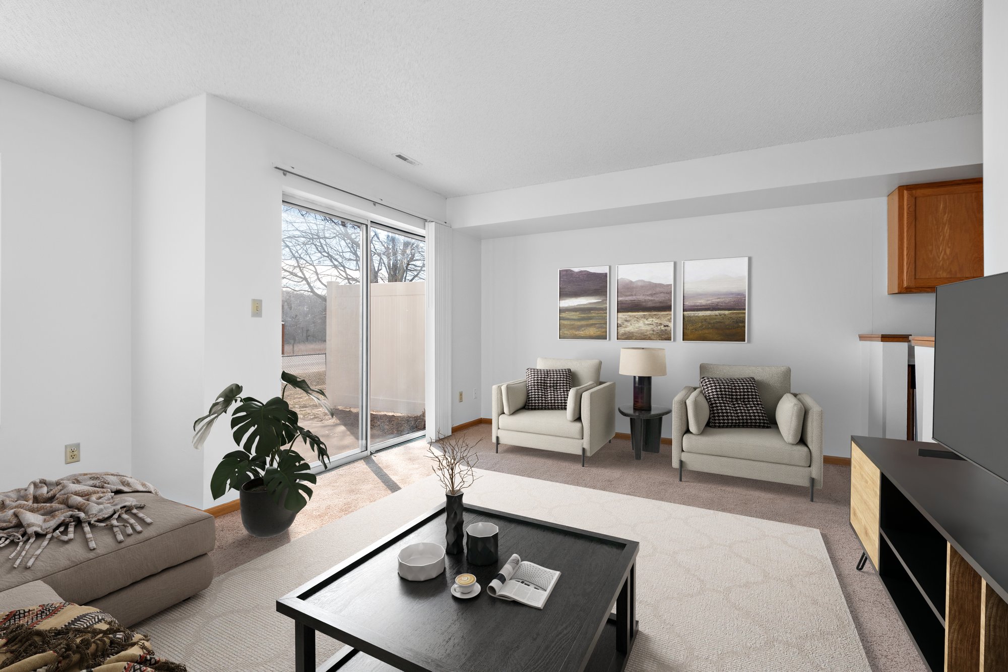 Wy 1 - 2 BR 1 BA - living