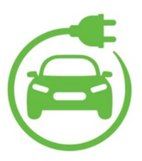 Stylized logo for an Electric Car Charger Station